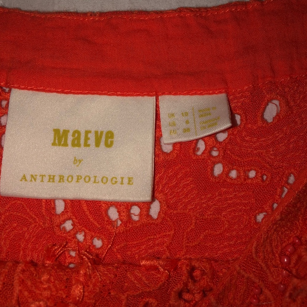 Anthropologie Beaded Top